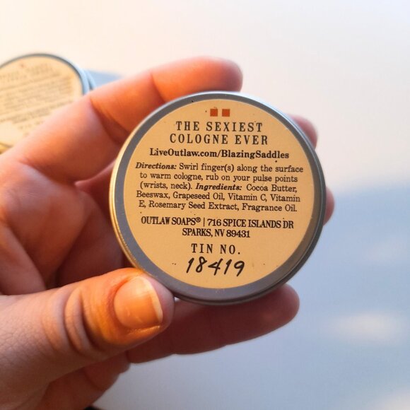 Blazing Saddles Solid Cologne - Outlaw (Now discontinued) 1 oz. - Picture 2 of 4